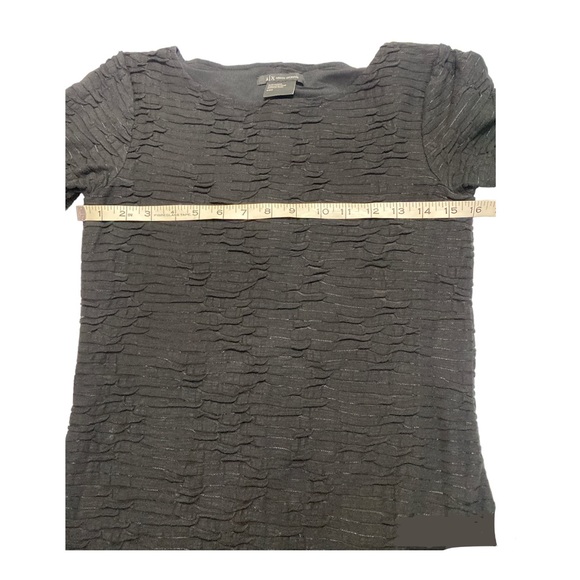 A/X Armani MiNi Dress Size Small Women Textured 3/4 Sleeve Black Cocktail - Picture 15 of 16
